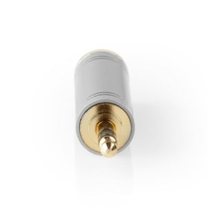 Stereo Adapter | 3.5 mm Male to 6.35 Female | Metal