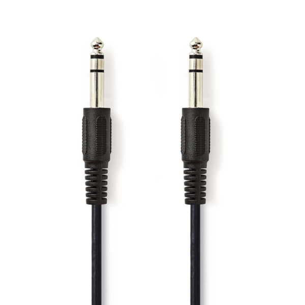 Stereo Audio Cable | 6.35 mm Male - 6.35 mm Male